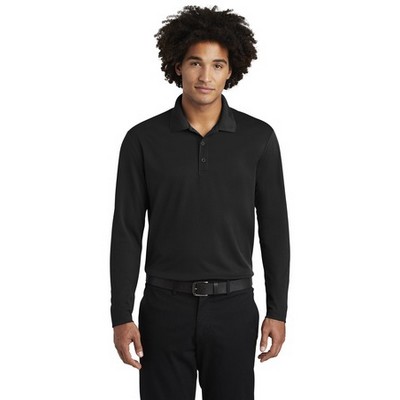 Sport-Tek ® PosiCharge ® RacerMesh ® Long Sleeve Polo.